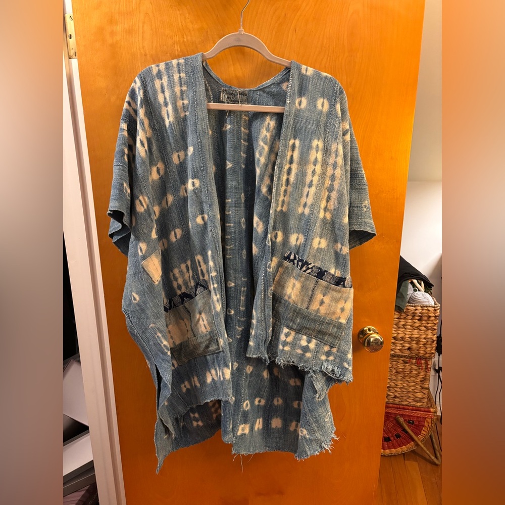Nancy Anne designs African mudcloth kimono robe